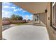 Covered patio with artificial turf and mountain views at 13789 E Geronimo Rd, Scottsdale, AZ 85259