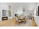 Elegant dining room with a large wooden table and hardwood floors at 13789 E Geronimo Rd, Scottsdale, AZ 85259