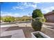 Landscaped front yard with mountain views and walkway at 13789 E Geronimo Rd, Scottsdale, AZ 85259