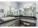 Bathroom with a vanity and a large mirror at 7774 E Mariposa Dr, Scottsdale, AZ 85251