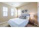 Well-lit bedroom with double closet and window blinds at 20750 N 87Th St # 2131, Scottsdale, AZ 85255