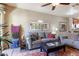 Comfortable living room with seating and a ceiling fan at 846 N Pueblo Dr # 110, Casa Grande, AZ 85122
