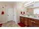 Double vanity bathroom with a soaking tub and shower at 4124 W Lydia Ln, Phoenix, AZ 85041