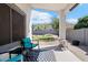 Inviting patio with seating area and view of the backyard at 38169 N Rusty Ln, San Tan Valley, AZ 85140