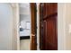 Convenient bathroom with access to a bedroom and linen closet at 38169 N Rusty Ln, San Tan Valley, AZ 85140