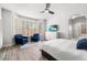Bright bedroom with two armchairs and en-suite bathroom access at 9056 E Maple Dr, Scottsdale, AZ 85255