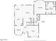 Detailed floorplan of two story home with dimensions at 9056 E Maple Dr, Scottsdale, AZ 85255
