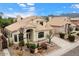 Stunning aerial view of two story house with mountain backdrop at 9056 E Maple Dr, Scottsdale, AZ 85255