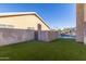 Artificial turf and gated backyard at 1243 E Artesian Way, Gilbert, AZ 85234