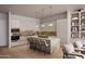 Modern kitchen with marble island, stainless steel appliances, and ample cabinet space at 19360 N 73Rd St # C, Scottsdale, AZ 85255