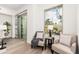 Cozy sitting area with two armchairs and a side table at 7788 E Main St # 1002, Scottsdale, AZ 85251