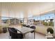 Covered patio with table and chairs, overlooking community at 9302 E Broadway Rd # 42, Mesa, AZ 85208