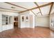 Open concept living room with built-in shelving and kitchen views at 9302 E Broadway Rd # 42, Mesa, AZ 85208