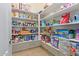 Well-stocked pantry with ample shelving for storage at 10523 E Simone Ave, Mesa, AZ 85212