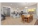 Modern kitchen with island, breakfast nook and stainless steel appliances at 10523 E Simone Ave, Mesa, AZ 85212