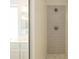Updated shower with patterned tile and modern fixtures at 2057 E Marquette Dr, Gilbert, AZ 85234