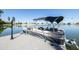 Luxury pontoon boat available for lake recreation at 2057 E Marquette Dr, Gilbert, AZ 85234