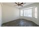 Bedroom with bay window and wood-look flooring at 2057 E Marquette Dr, Gilbert, AZ 85234
