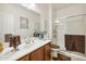 Clean bathroom with a single sink and shower at 723 E Gold Dust Way, San Tan Valley, AZ 85143