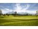 Expansive green golf course with mountain views at 726 E Citrus Hollow Way, Queen Creek, AZ 85140