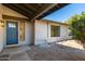 Front entry with updated door and landscaping at 13944 N 88Th Pl, Scottsdale, AZ 85260