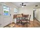 Built-in breakfast nook with seating for four at 945 E Missouri Ave, Phoenix, AZ 85014
