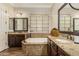 Elegant bathroom with a large soaking tub and double vanity at 2299 E Saddlebrook Rd, Gilbert, AZ 85298