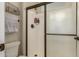Clean bathroom with shower stall and glass enclosure at 2299 E Saddlebrook Rd, Gilbert, AZ 85298