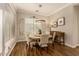 Formal dining room with round table and six chairs at 2299 E Saddlebrook Rd, Gilbert, AZ 85298