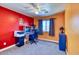 Home office with built-in desk and plenty of space for work at 775 E Leslie Ave, San Tan Valley, AZ 85140