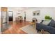 Open concept dining area with hardwood floors and modern furniture at 5745 N 13Th St, Phoenix, AZ 85014