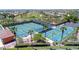 Expansive pickleball courts with shade structures and parking at 15758 W Edgemont Ave, Goodyear, AZ 85395