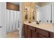 Guest bathroom with single sink vanity and shower at 2554 N Tambor --, Mesa, AZ 85207