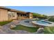 Resort-style pool and spa with fire pit at 2554 N Tambor --, Mesa, AZ 85207