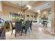 Open dining room with chandelier and seating for six at 2554 N Tambor --, Mesa, AZ 85207