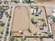 Aerial view showing a large property with equestrian facilities at 36425 N 10Th St, Phoenix, AZ 85086