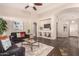 Open living room showcasing a neutral color palette and high ceilings at 1785 S Nebraska St, Chandler, AZ 85286