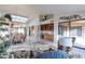 Kitchen and dining area with wood cabinets and a chandelier at 13047 W Peach Blossom Dr, Sun City West, AZ 85375