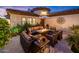 Outdoor patio space featuring fire pit and comfortable seating at 23228 N Gaviota Dr, Sun City West, AZ 85375