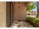 Private patio with access from the living area at 1920 W Lindner Ave # 137, Mesa, AZ 85202