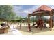 Playground with covered play area and seating at 9986 W Cora W Ln, Avondale, AZ 85392