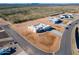 Aerial view of new construction homes in a desert setting at 29408 N 244Th Dr, Wittmann, AZ 85361