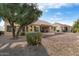 House exterior and backyard with mature trees and shrubs at 14220 W Wagon Wheel Dr, Sun City West, AZ 85375