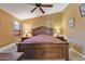 Second bedroom with large bed and ample closet space at 2550 S Ellsworth Rd # 215, Mesa, AZ 85209