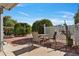 Spacious patio with seating and a view of the surrounding landscape at 2550 S Ellsworth Rd # 215, Mesa, AZ 85209