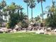 Serene waterfall and pond landscaping at 2550 S Ellsworth Rd # 215, Mesa, AZ 85209