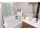 Bathroom includes a soaking tub, double vanity, and a separate shower at 901 W Witt Ave, Queen Creek, AZ 85140