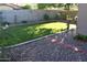 Artificial turf lawn with gravel border and walkway at 901 W Witt Ave, Queen Creek, AZ 85140