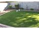 Artificial turf lawn with gravel border and small plants at 901 W Witt Ave, Queen Creek, AZ 85140