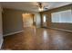 Bright living room with tile floors and views into dining area at 3542 E Earll Dr, Phoenix, AZ 85018